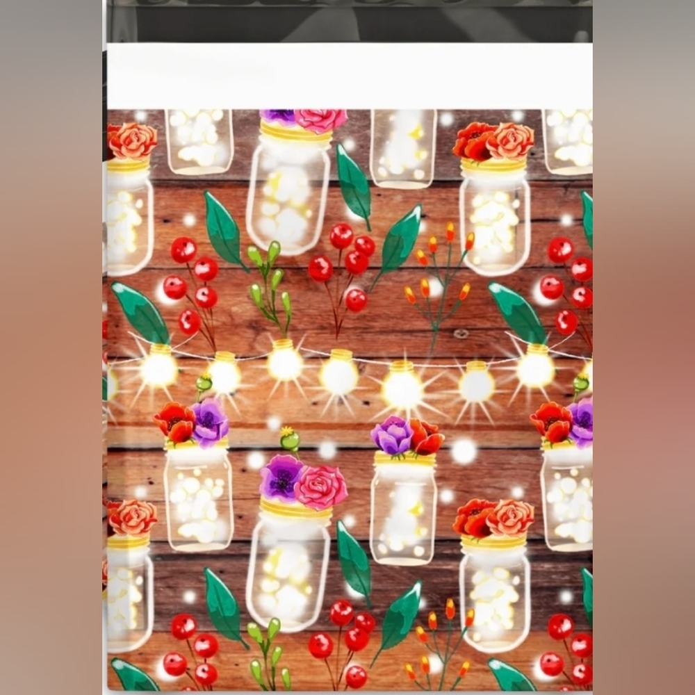 30-10 of each Holiday Poly Mailers: Fall & Christmas Mason Jars and Frosty